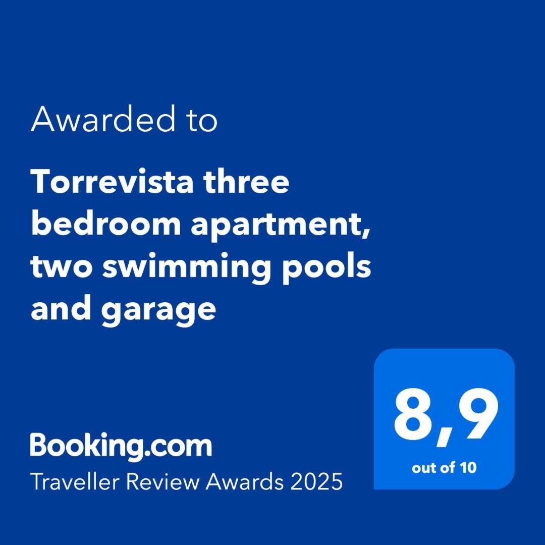 Torrevista Three Bedroom Apartment, Two Swimming Pools And Garage 托雷维耶哈 外观 照片